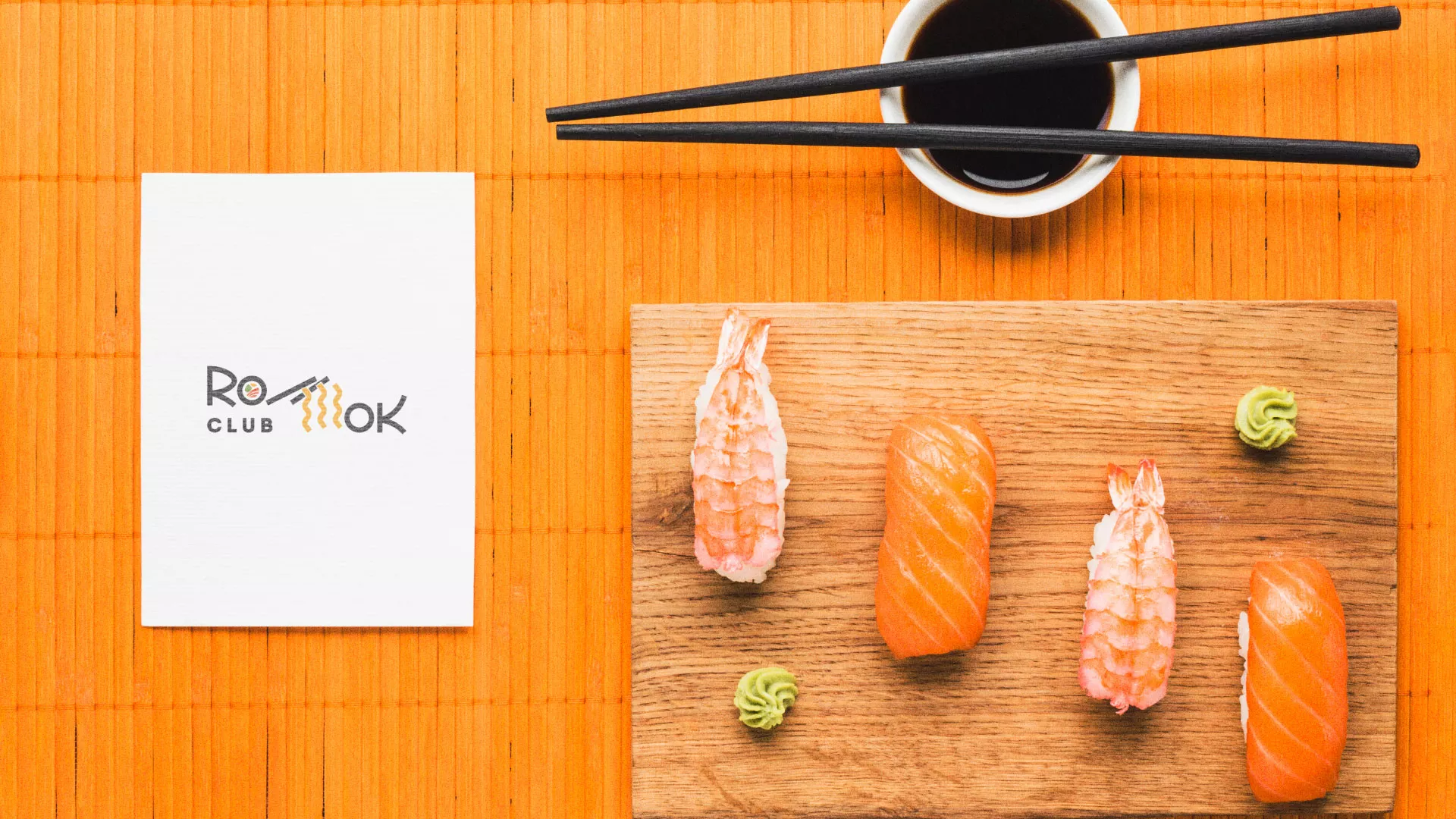 Создание логотипа суши-бара «Roll Wok Club» в Нарьян-Маре