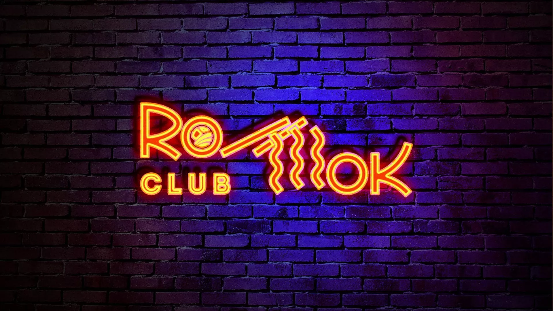 Разработка светящейся интерьерной вывески суши-бара «Roll Wok Club» в Нарьян-Маре